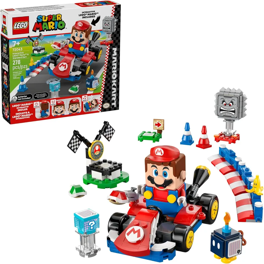 LEGO SUPER MARIO MARIO KART JUEGO DE CONSTRUCCIÓN INTERACTIVO