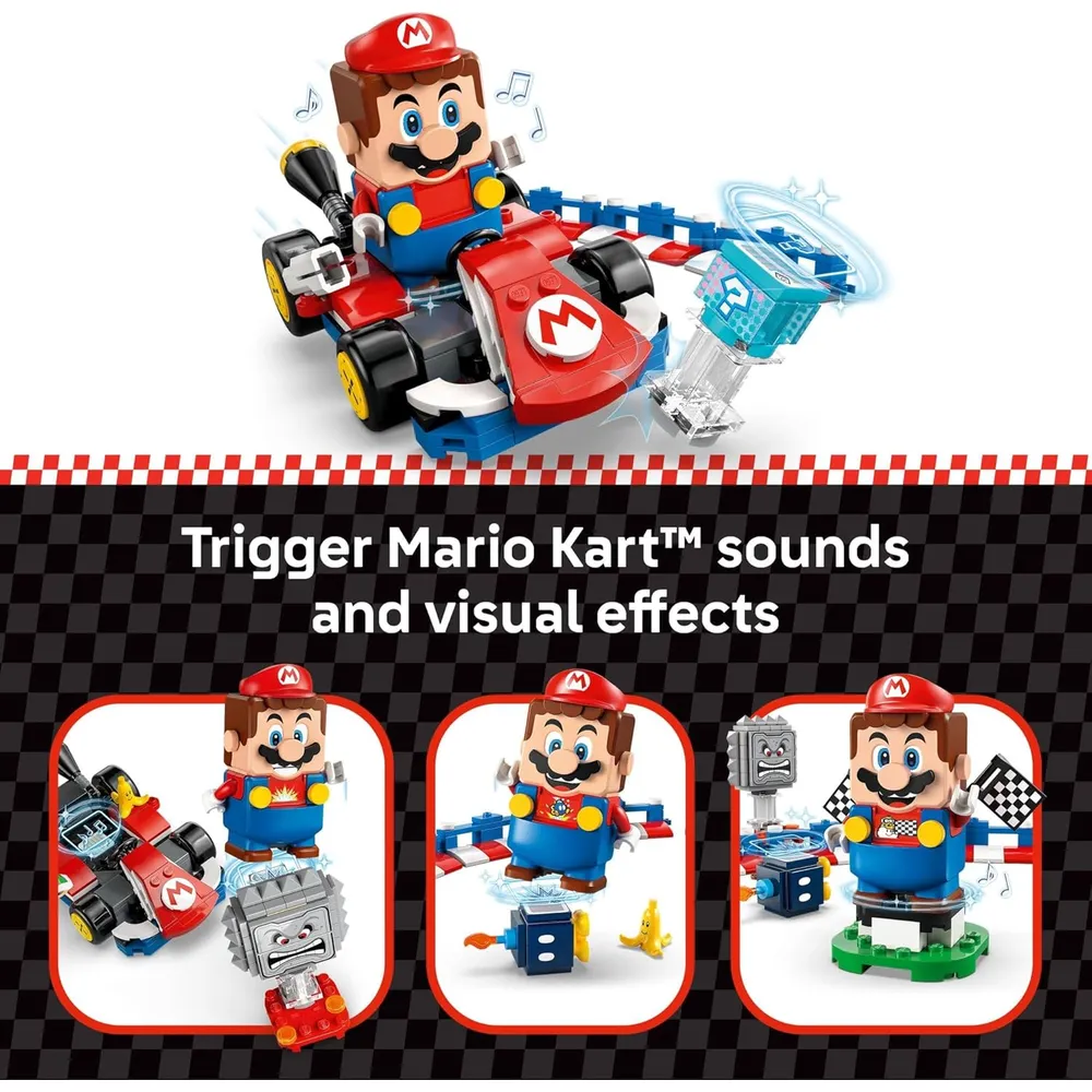 LEGO SUPER MARIO MARIO KART JUEGO DE CONSTRUCCIÓN INTERACTIVO