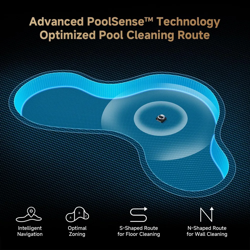 Dreame Z1 robot limpia piscinas inalámbrico | Negro