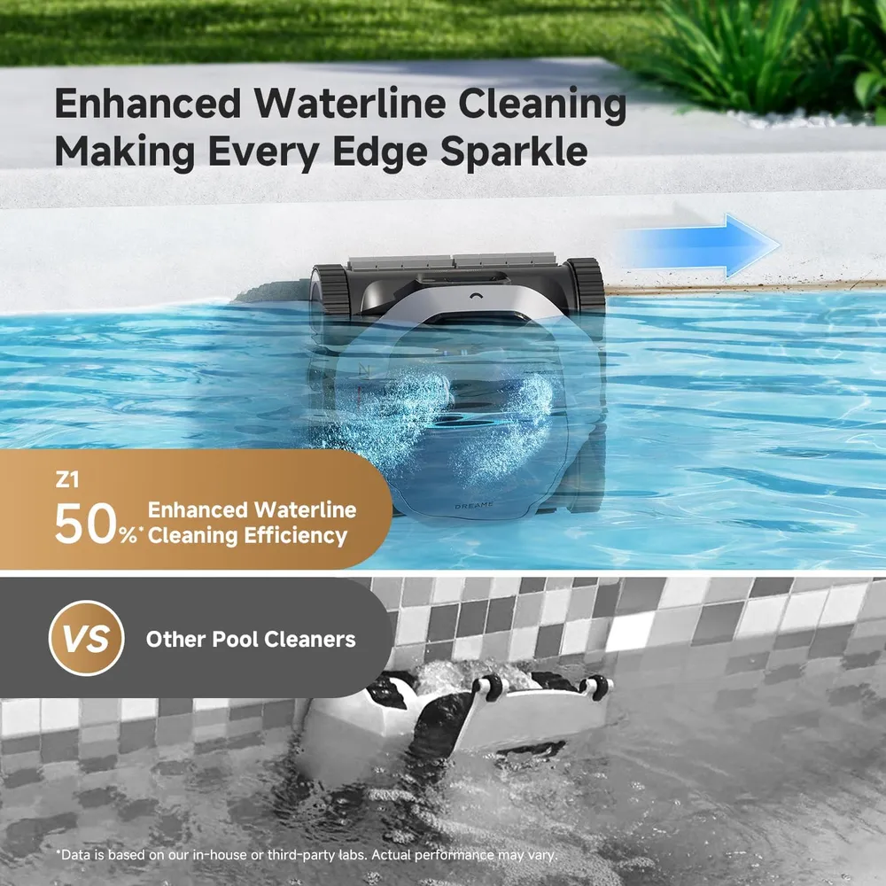 Dreame Z1 robot limpia piscinas inalámbrico | Negro