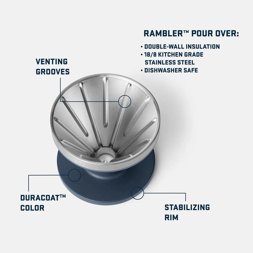 YETI Accesorio para Cafetera Pour Over | Azul Marino