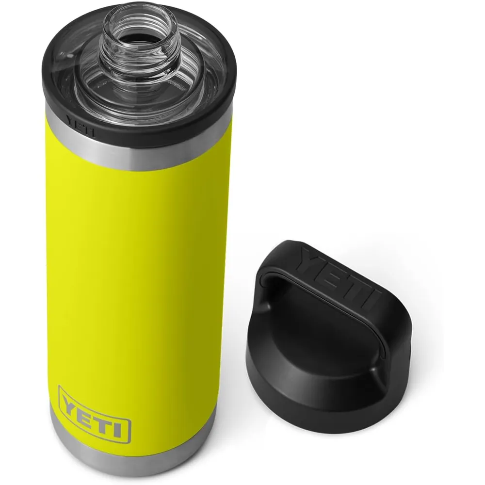 YETI Botella Rambler con Tapa de Chupón de 18 oz | Amarillo Neón