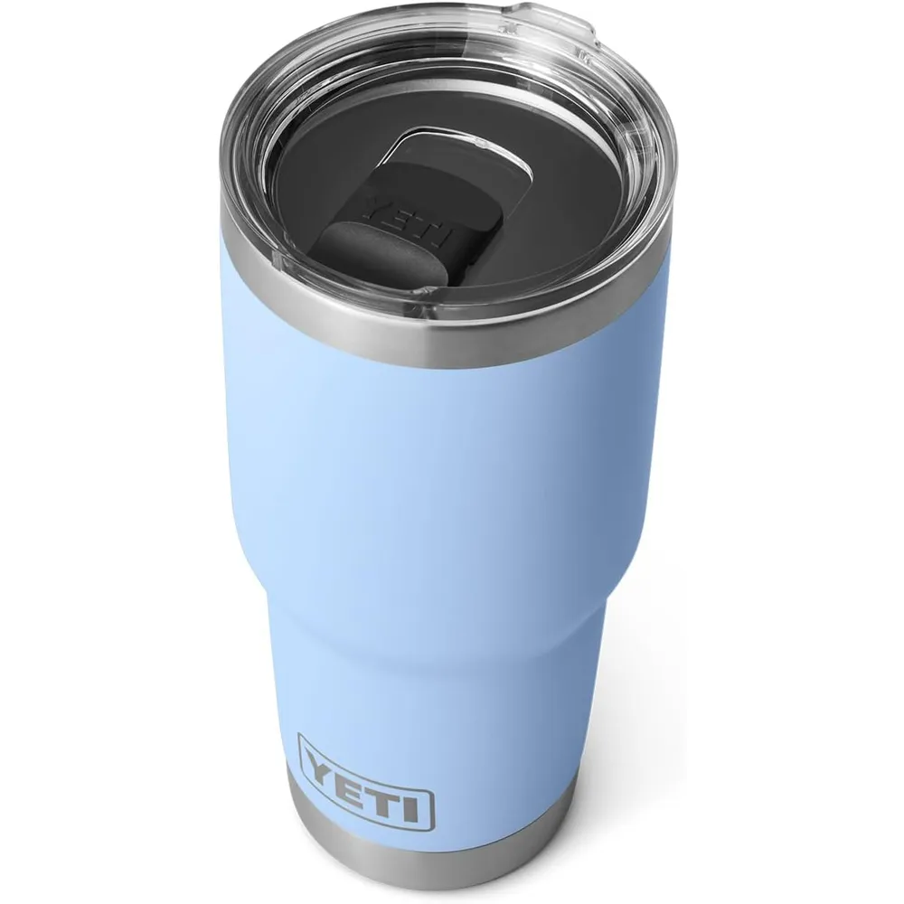 YETI Rambler Vaso de 30 oz de acero inoxidable y tapa MagSlider color celeste