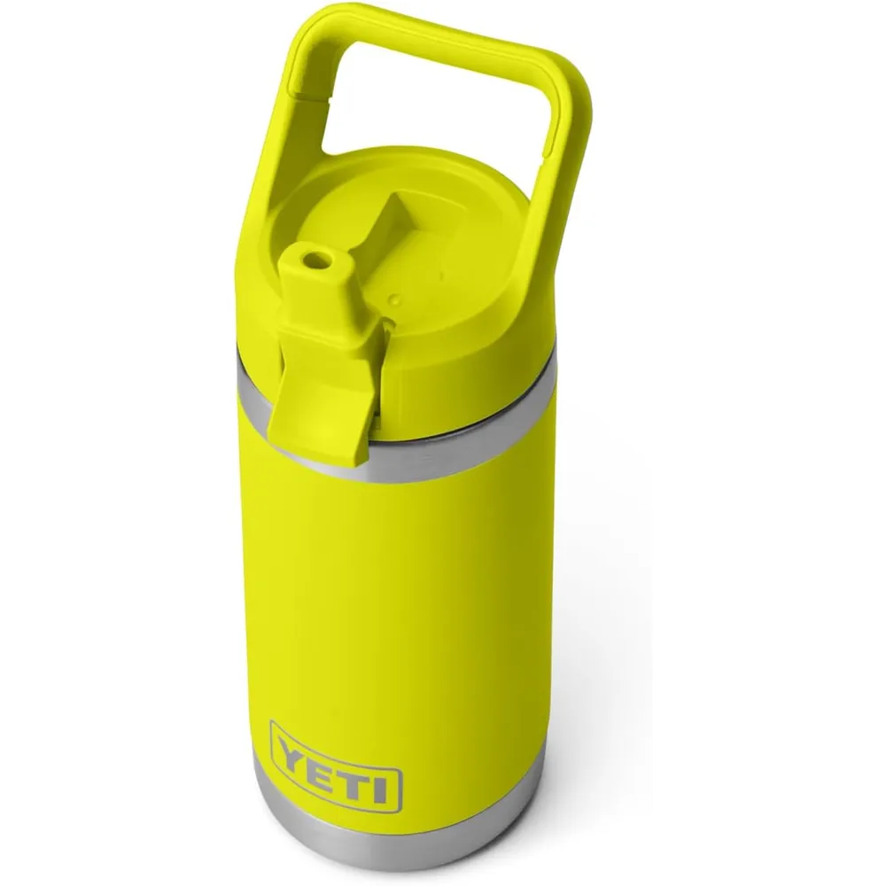 YETI Botella Rambler Jr. para Niños con Cañita de 12 oz | Amarillo Neón