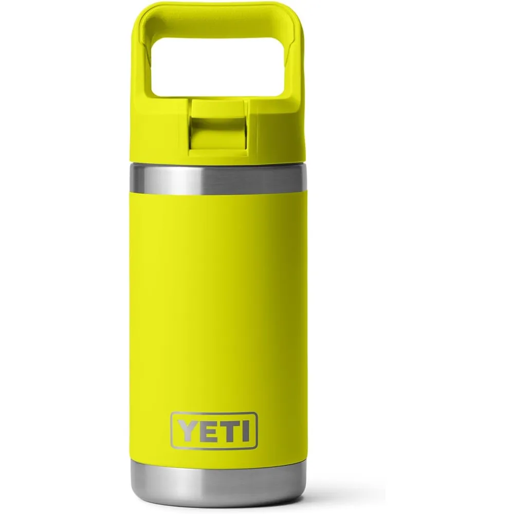 YETI Botella Rambler Jr. para Niños con Cañita de 12 oz | Amarillo Neón