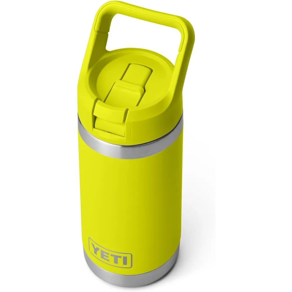 YETI Botella Rambler Jr. para Niños con Cañita de 12 oz | Amarillo Neón
