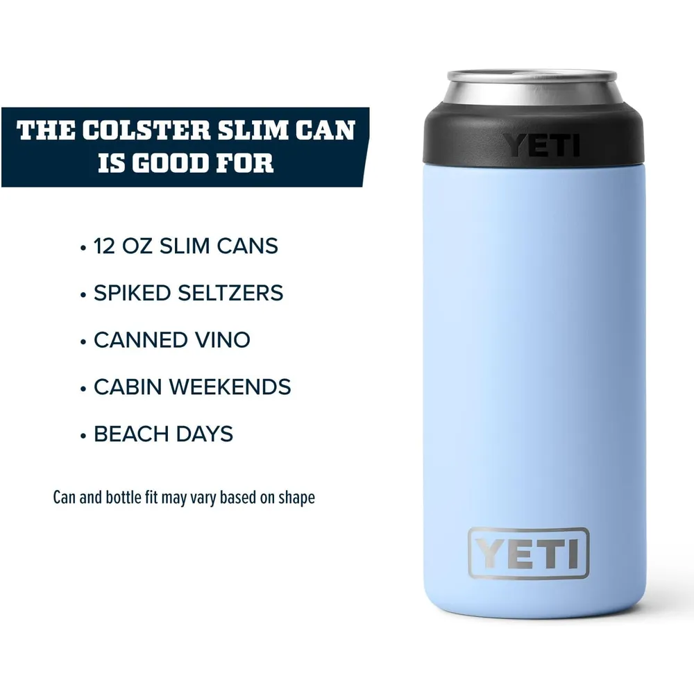 YETI Rambler Aislador de Latas No Insertable de 12 oz | Celeste