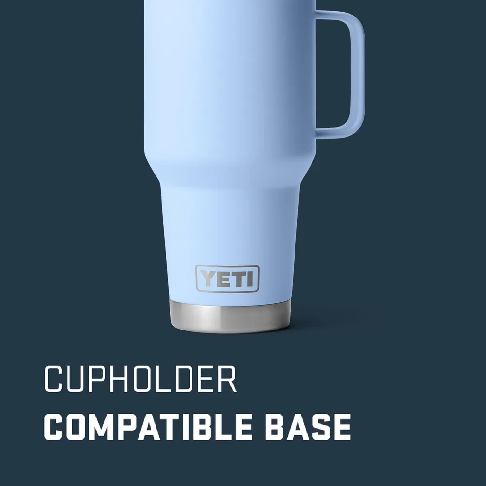 YETI Rambler Vaso de 30 oz de acero inoxidable y tapa Stronghold color celeste