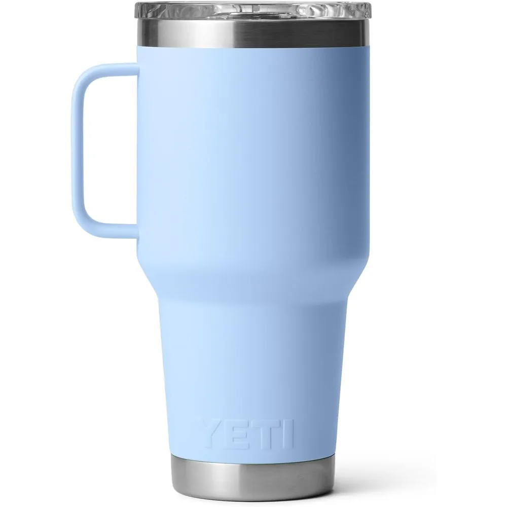 YETI Rambler Vaso de 30 oz de acero inoxidable y tapa Stronghold color celeste