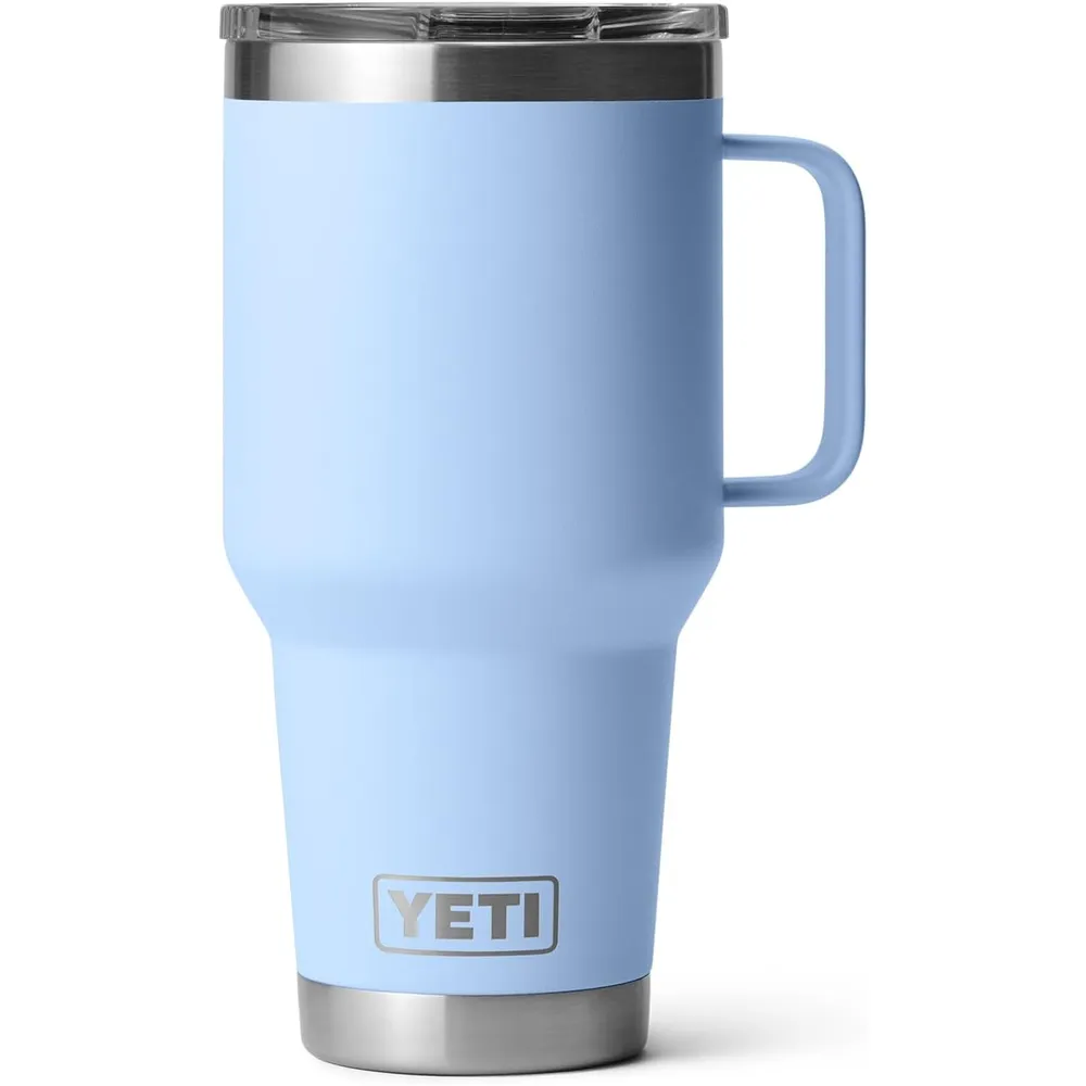 YETI Rambler Vaso de 30 oz de acero inoxidable y tapa Stronghold color celeste