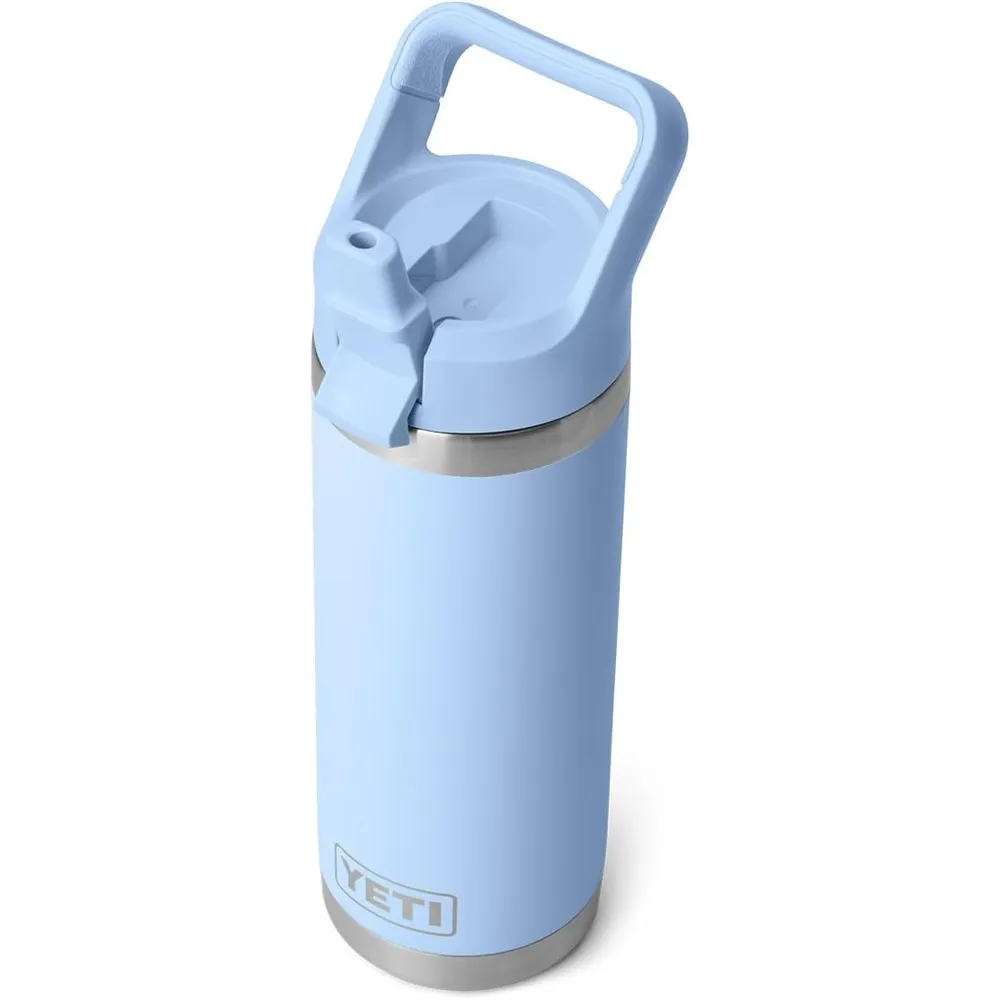 YETI Botella Rambler con Tapa de Cañita de 18 oz | Celeste