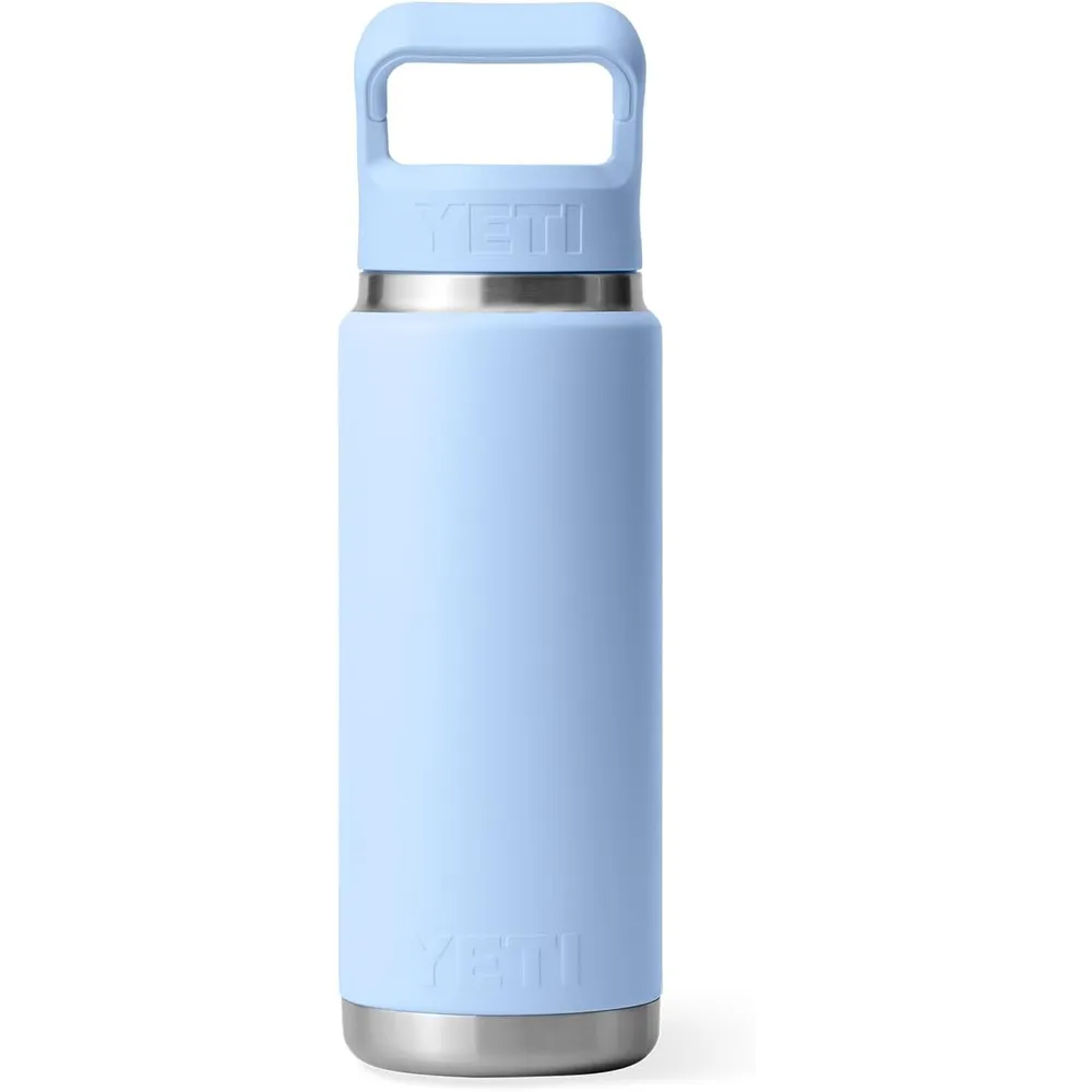 YETI Botella Rambler con Tapa de Cañita de 26 oz | Celeste