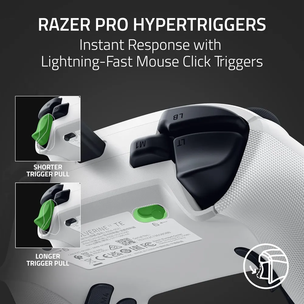 MANDO ALÁMBRICO WOLVERINE V3 TOURNAMENT RAZER