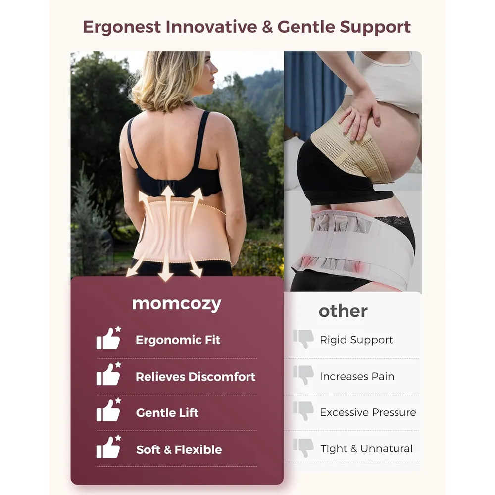 Momcozy | Banda de Maternidad Ergonómica Transpirable