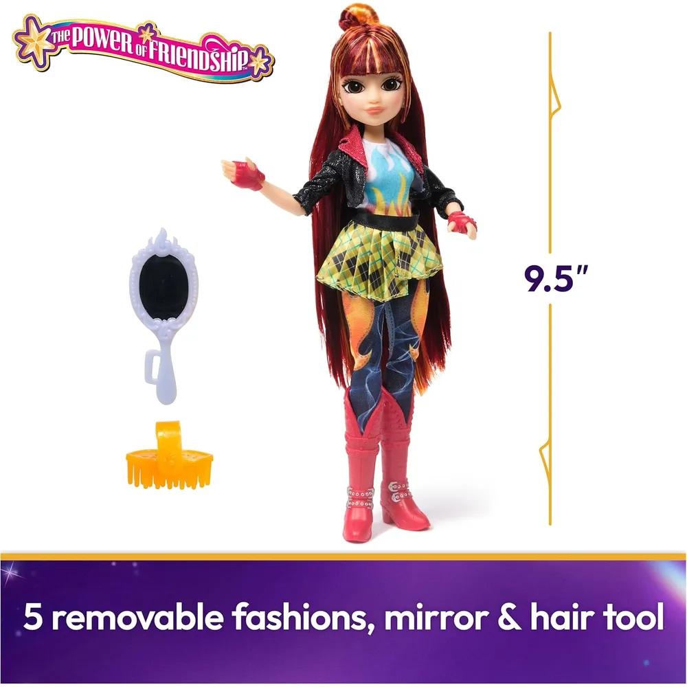 Academia de Unicornios Muñeca Valentina 9.5" / 24 cm con Espejo y 5 Accesorios