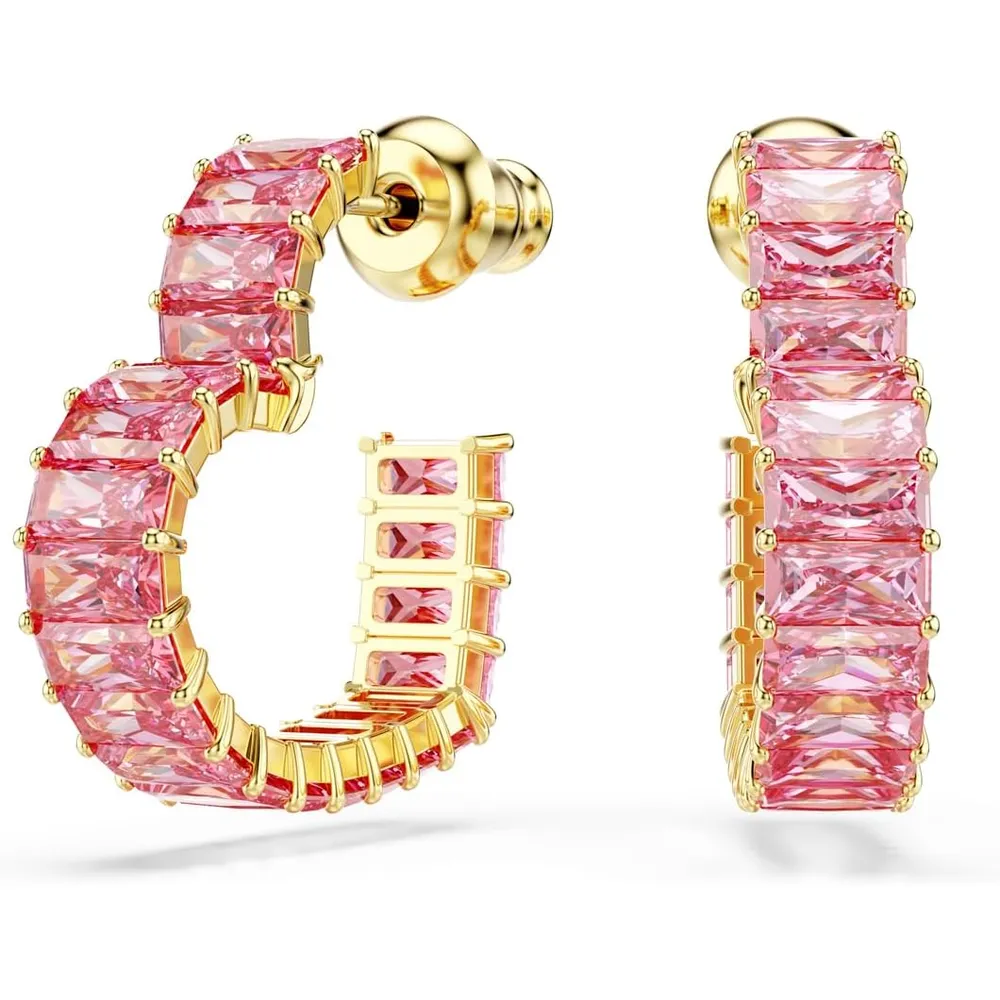 SWAROVSKI ARETES ARO CORAZÓN ZIRCONIA | ORO ROSA