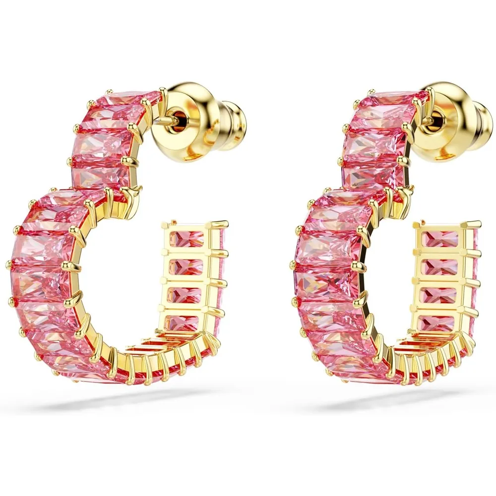 SWAROVSKI ARETES ARO CORAZÓN ZIRCONIA | ORO ROSA