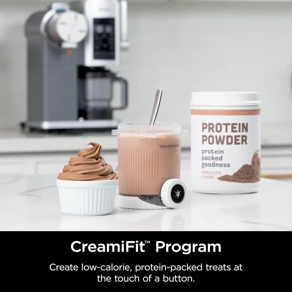 NINJA CREAMI SWIRL NC701 MÁQUINA 13 EN 1, 2 PINTAS / 16 OZ / 473 ML