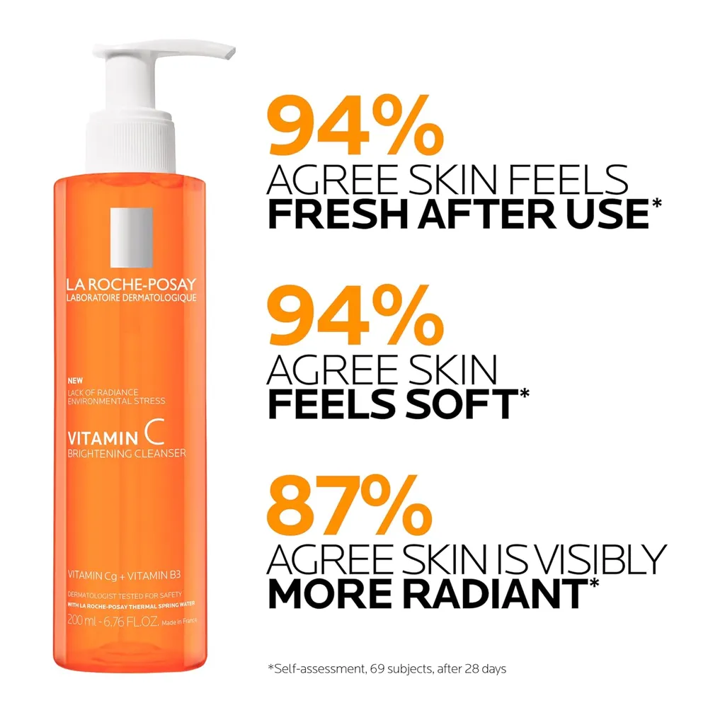 b0dsq371rh_3_webp.webp GEL LIMPIADOR FACIAL ILUMINADOR VITAMINA C LA ROCHE-POSAY 6.7 OZ / 200 ML