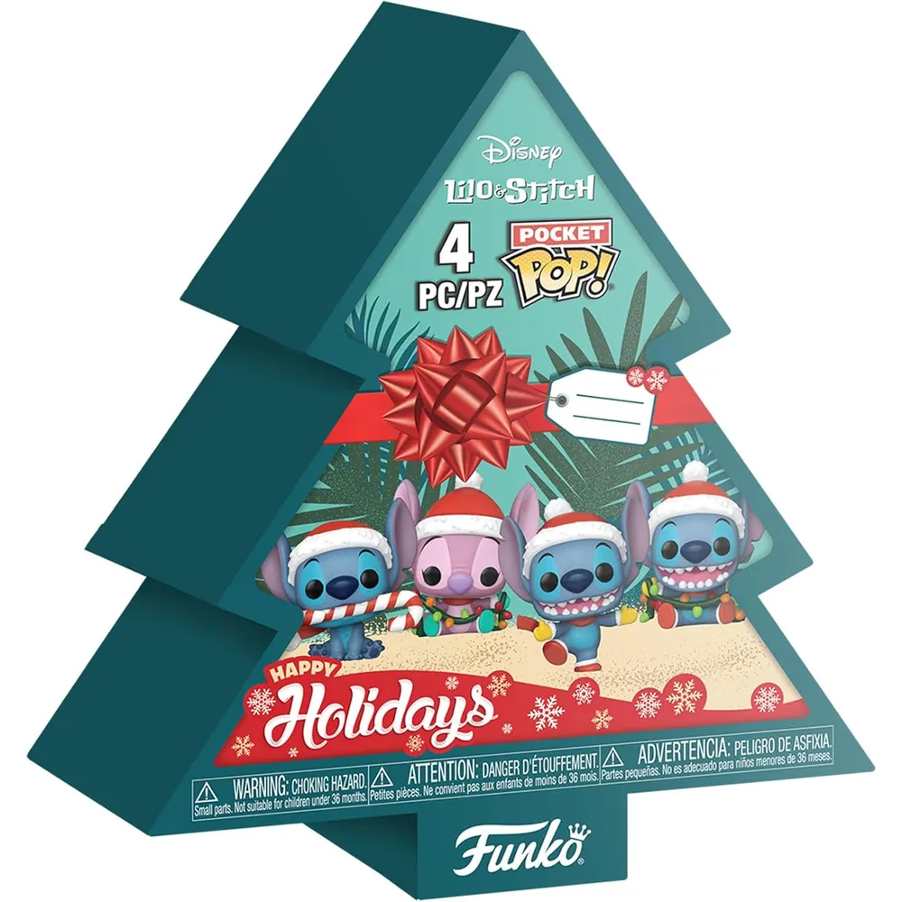 Funko Pop | Pack de 4 Stitch Holiday Pocket Pop