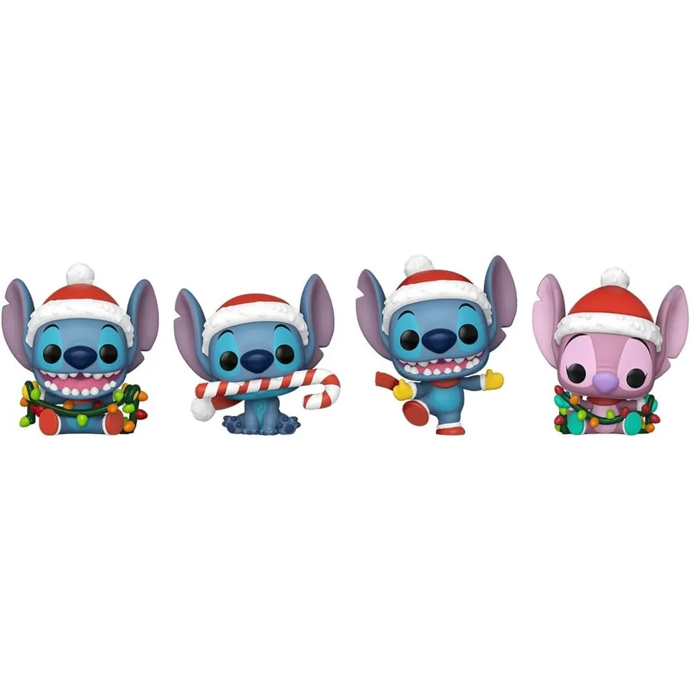 Funko Pop | Pack de 4 Stitch Holiday Pocket Pop