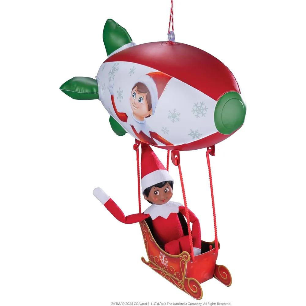 The Elf on the Shelf accesorios dirigible infable y trineo