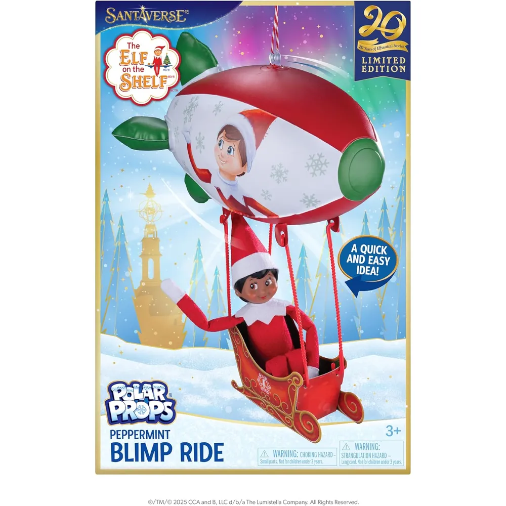 The Elf on the Shelf accesorios dirigible infable y trineo