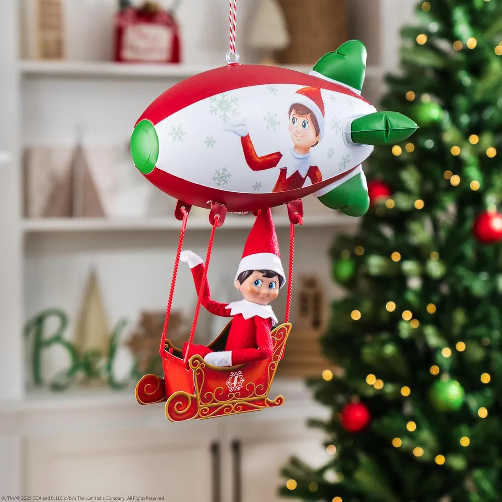 The Elf on the Shelf accesorios dirigible infable y trineo