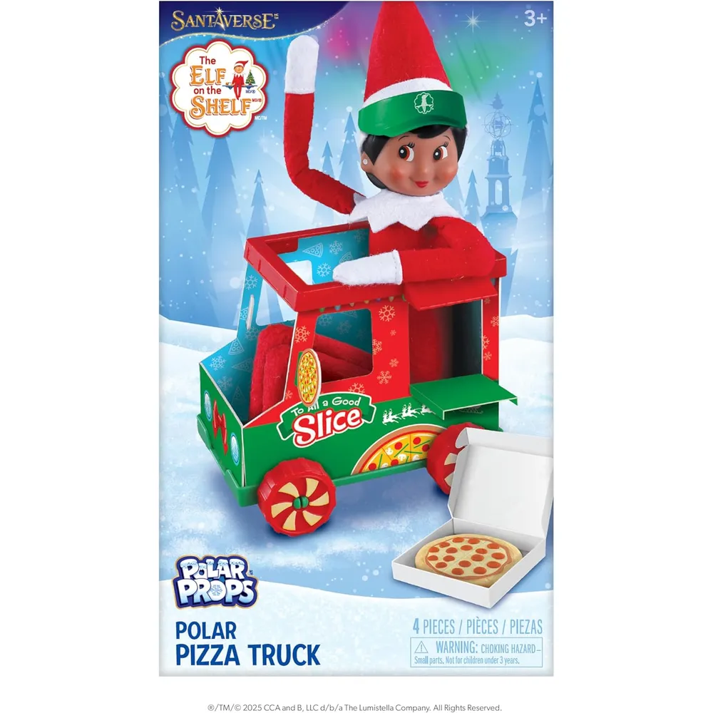 The Elf on the Shelf accesorio camión de pizza polar