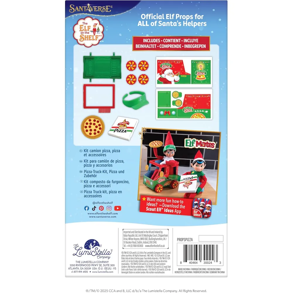 The Elf on the Shelf accesorio camión de pizza polar