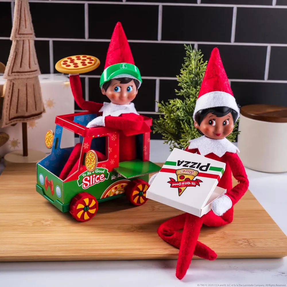 The Elf on the Shelf accesorio camión de pizza polar
