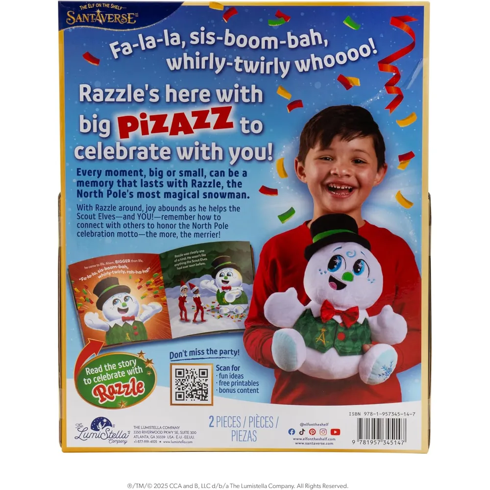 The Elf on the Shelf peluche Razzle muñeco nieve