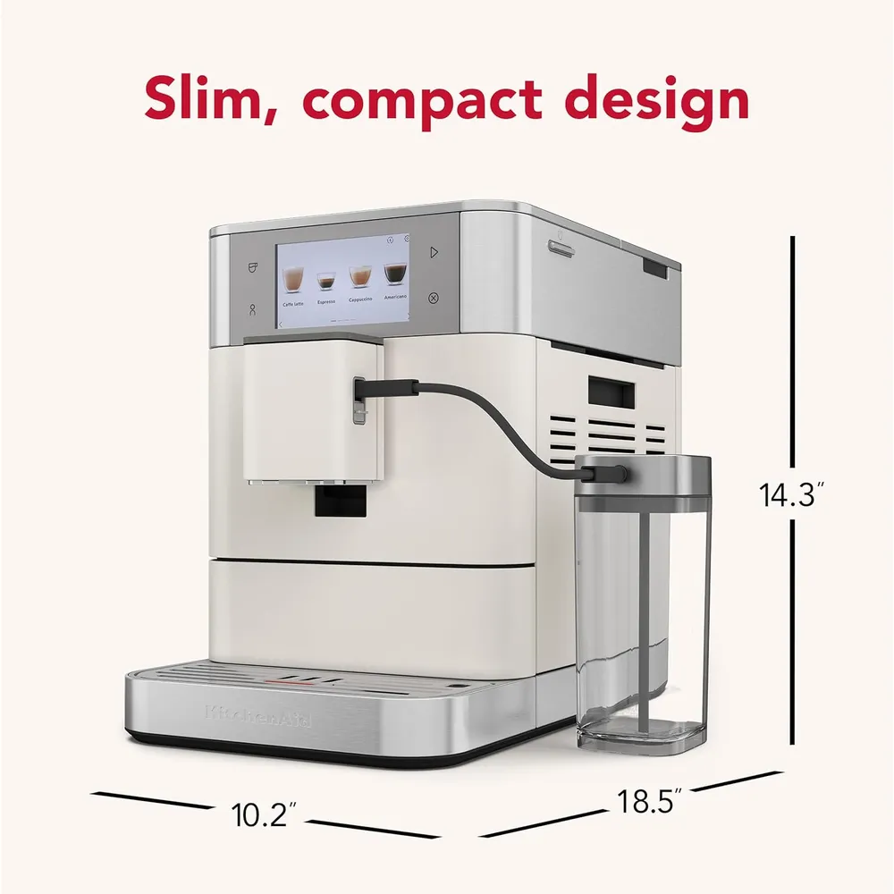 KITCHENAID, MÁQUINA DE CAFÉ ESPRESSO TOTALMENTE AUTOMÁTICA KF8 | BLANCO