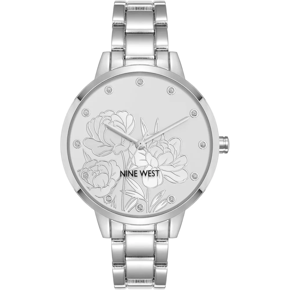 Nine West NW/2098CHGB reloj para dama | 36 mm - Gris Claro