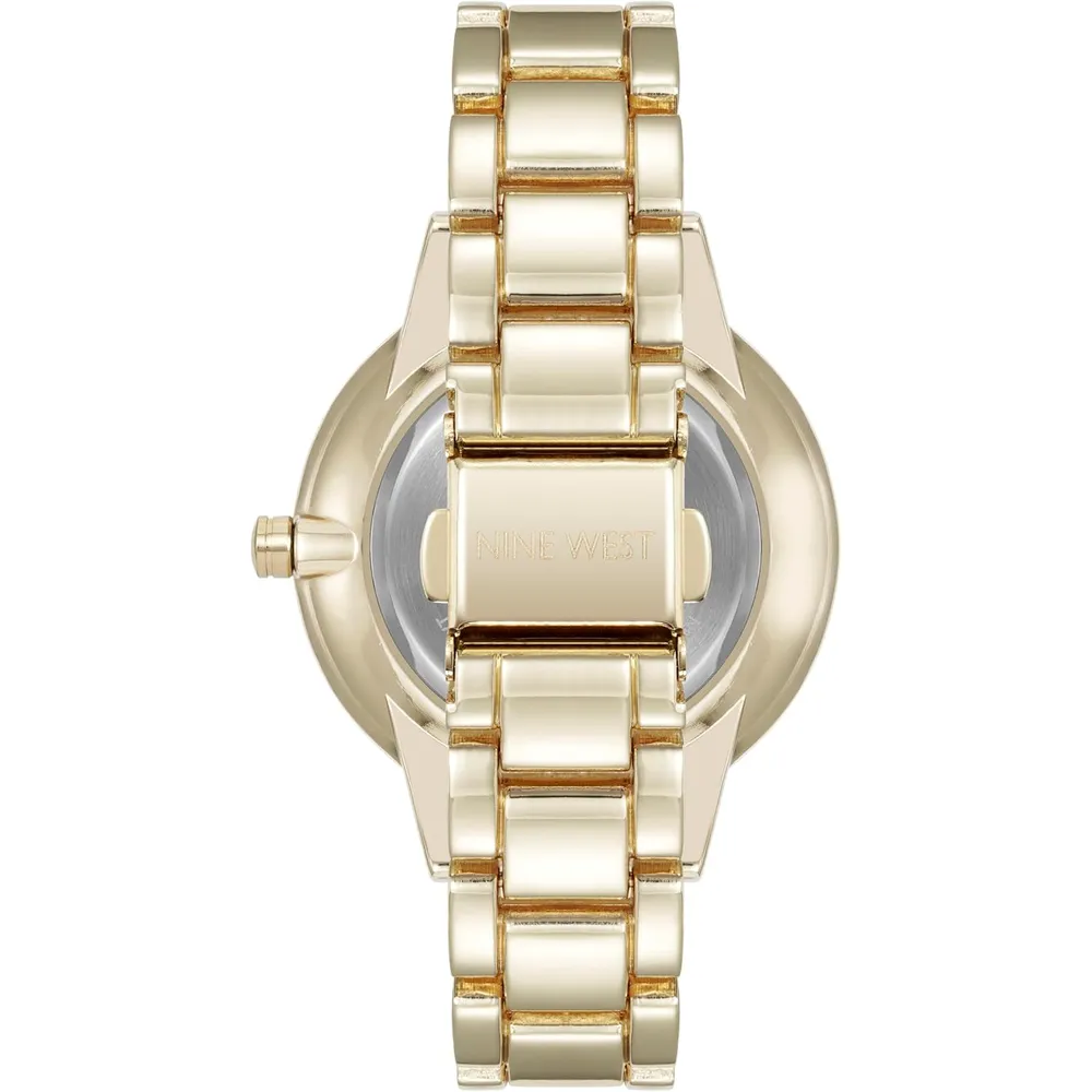 Nine West NW/2098CHGB reloj para dama | 36 mm - Amarillo Dorado