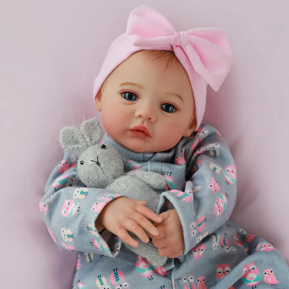 Bebé Realista Realista Muñeca 18" / 46 cm Hecha a Mano con Accesorios