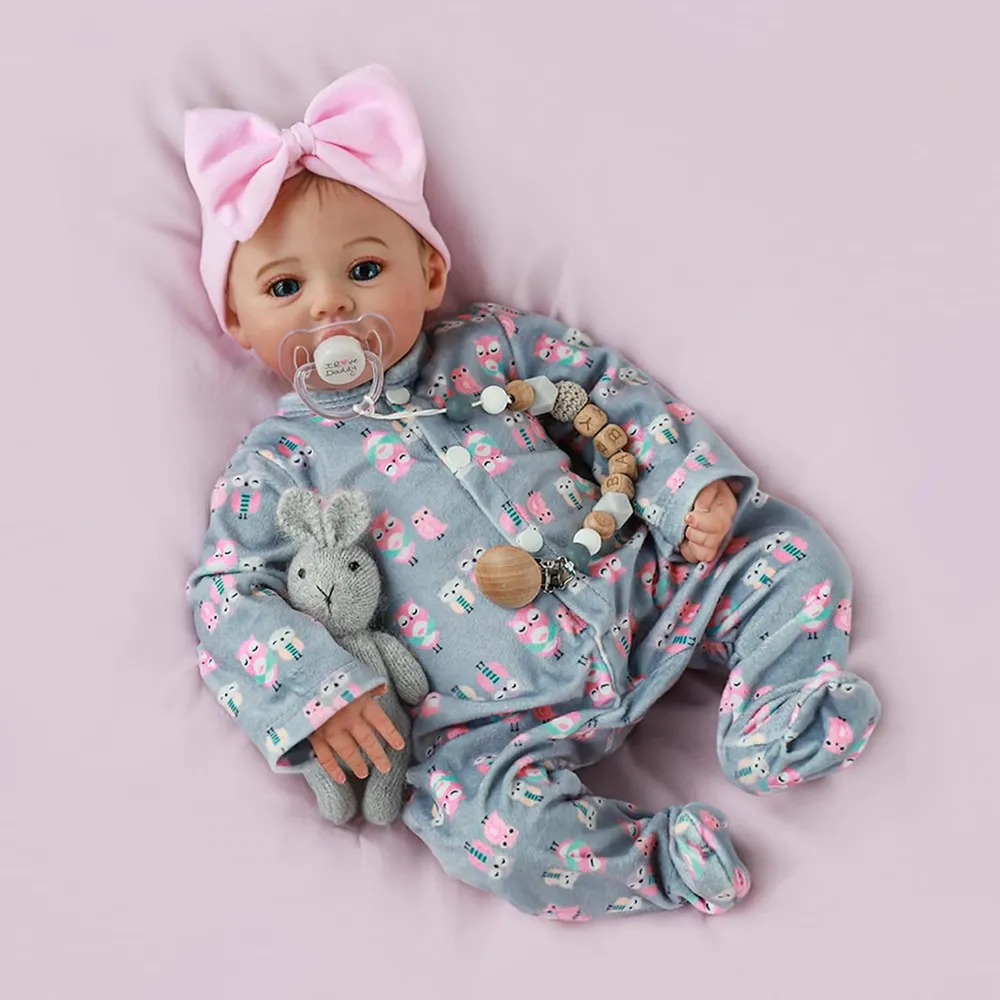Bebé Realista Realista Muñeca 18" / 46 cm Hecha a Mano con Accesorios
