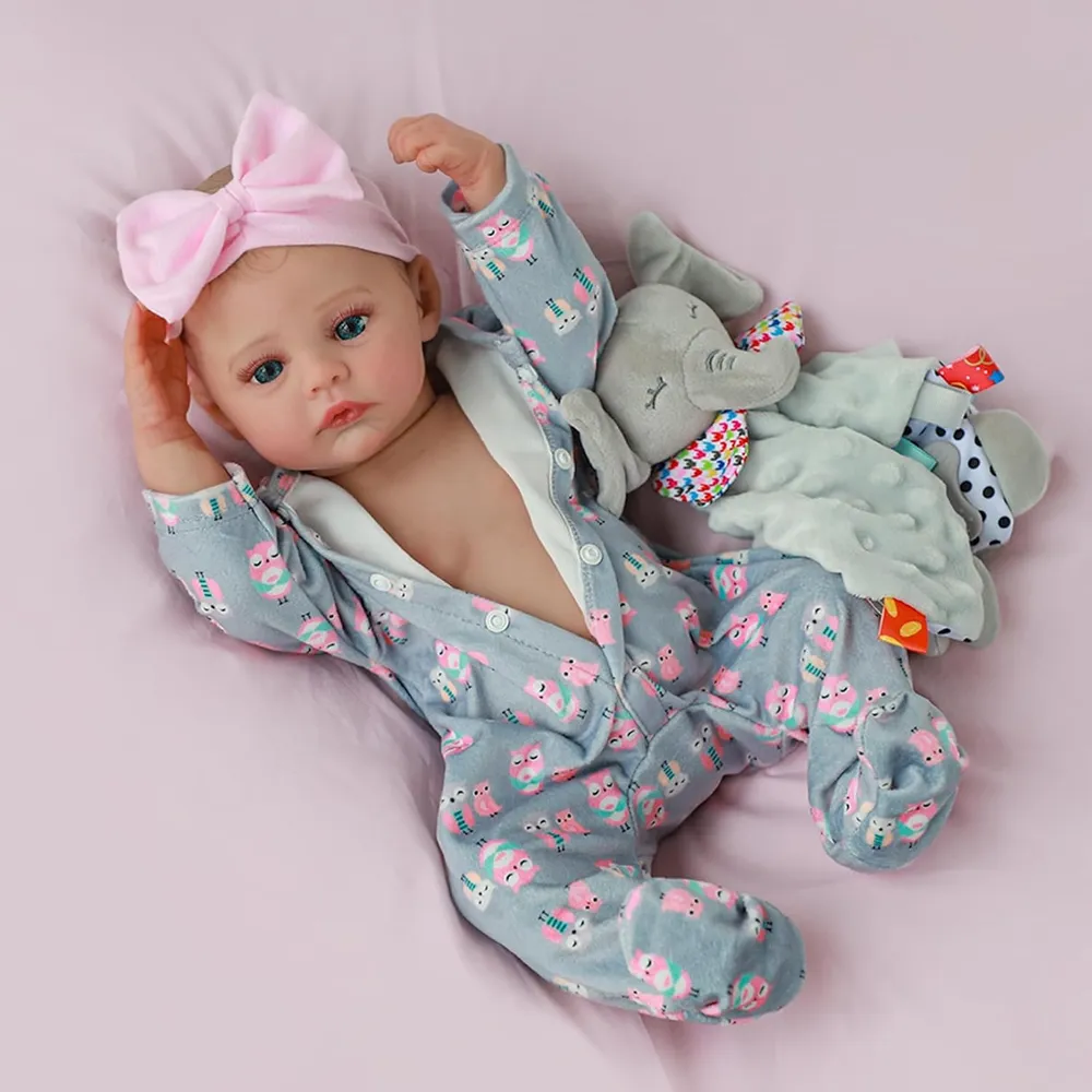 Bebé Realista Realista Muñeca 18" / 46 cm Hecha a Mano con Accesorios