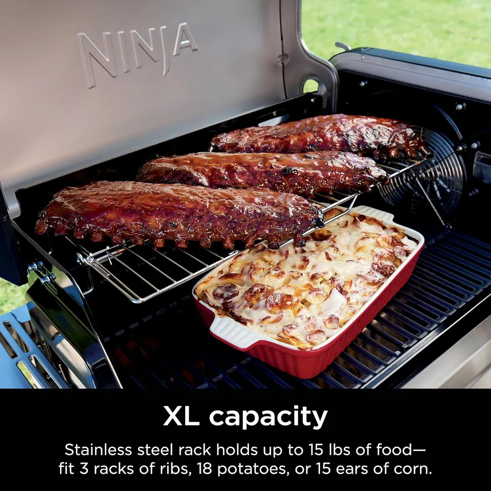 PARRILLA EXTENSIBLE FLEXFLAME, ACERO INOXIDABLE, 7 KG | PLATEADA