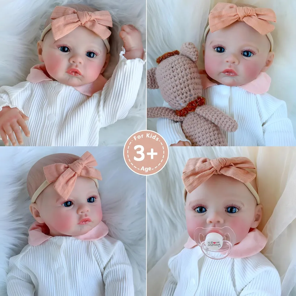 b0dt5f2mjr_3_webp.webp Bebé Realista Realista Muñeca 18" / 46 cm con Accesorios