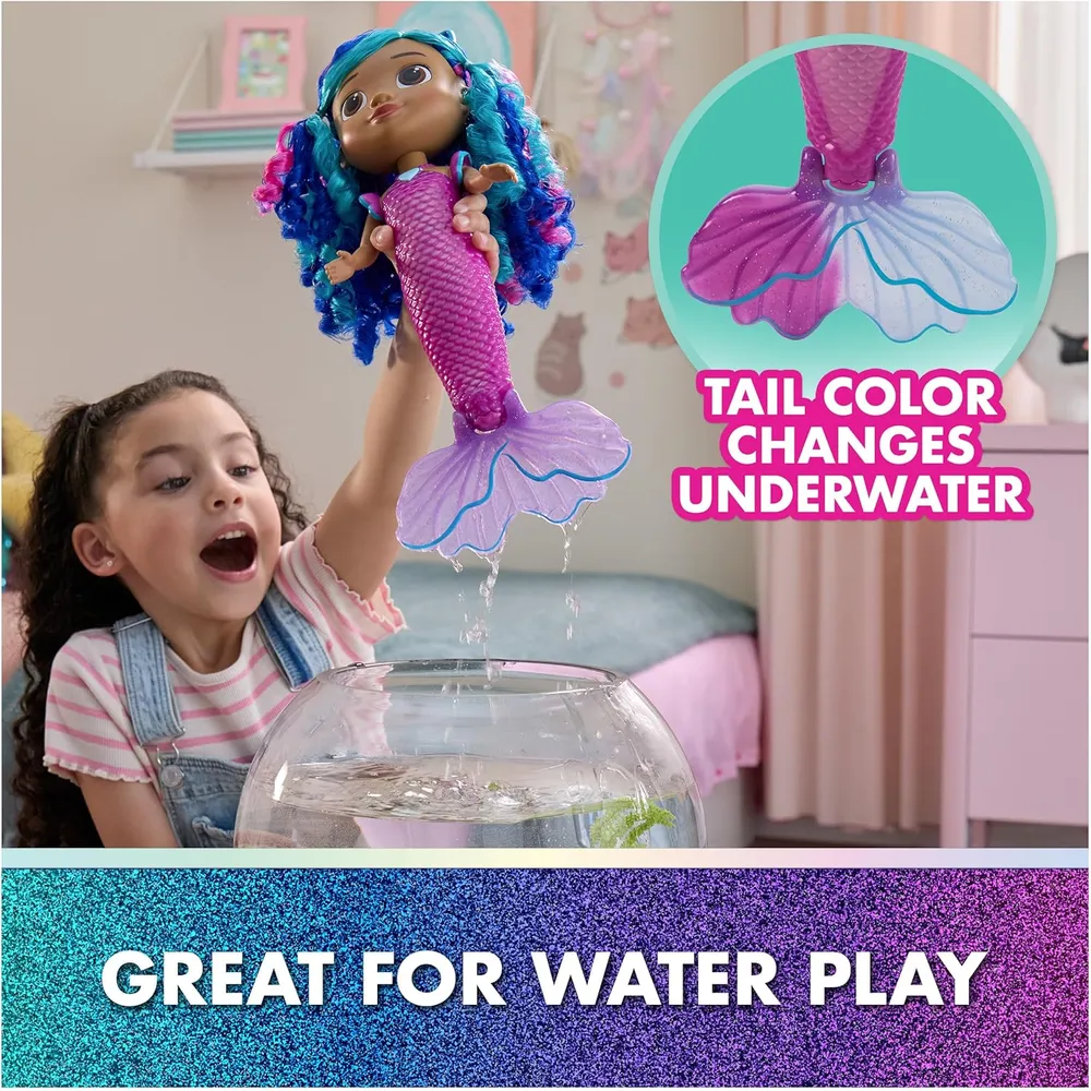 MUÑECA DREAMWORKS GABBY CASA DE MUÑECAS SIRENA CON LUCES Y SONIDOS