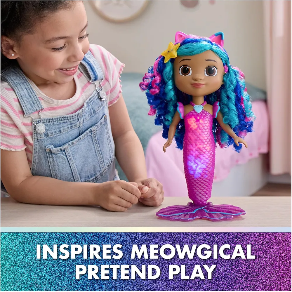 MUÑECA DREAMWORKS GABBY CASA DE MUÑECAS SIRENA CON LUCES Y SONIDOS