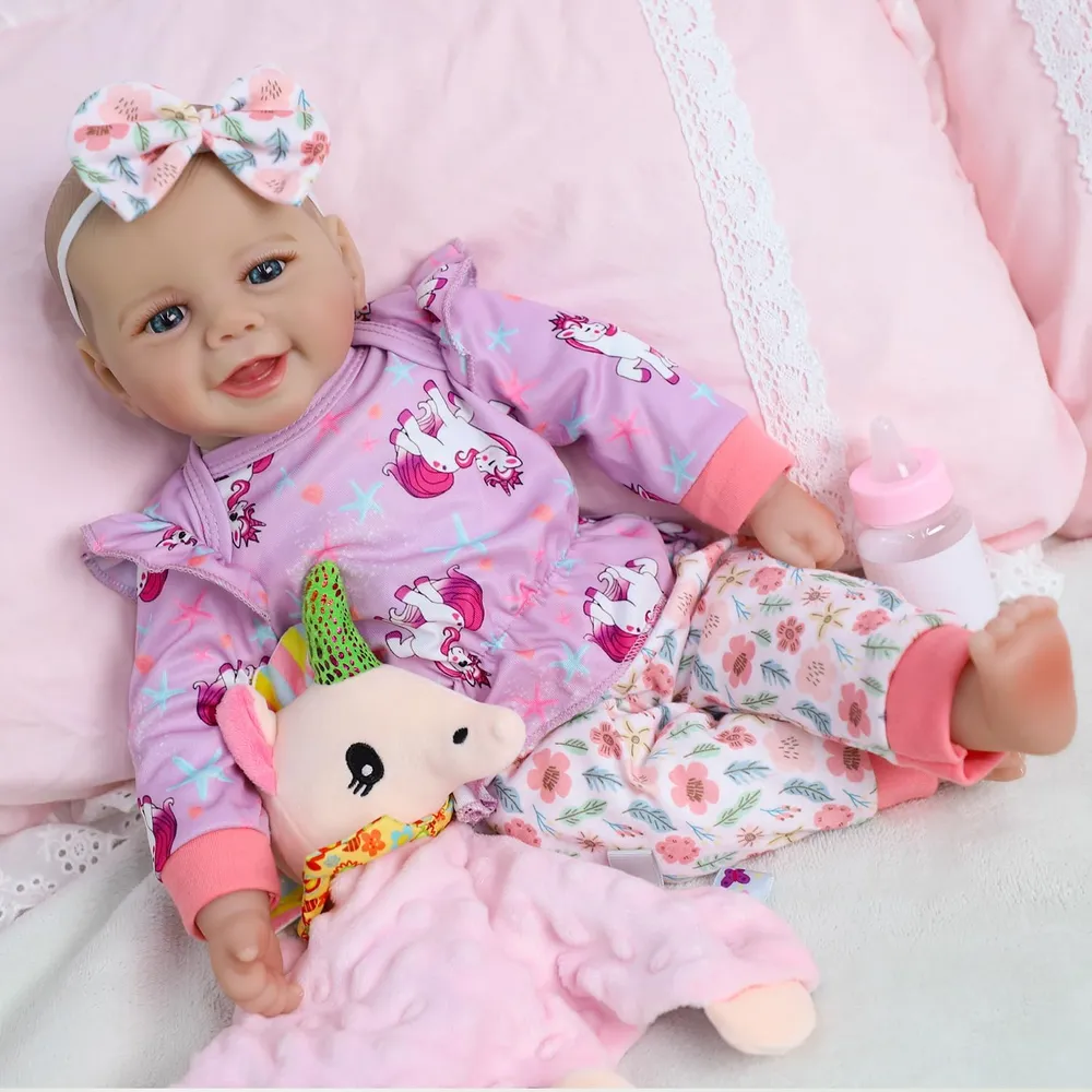 Scom Muñeca Bebé Realista 18" / 46 cm con Accesorios