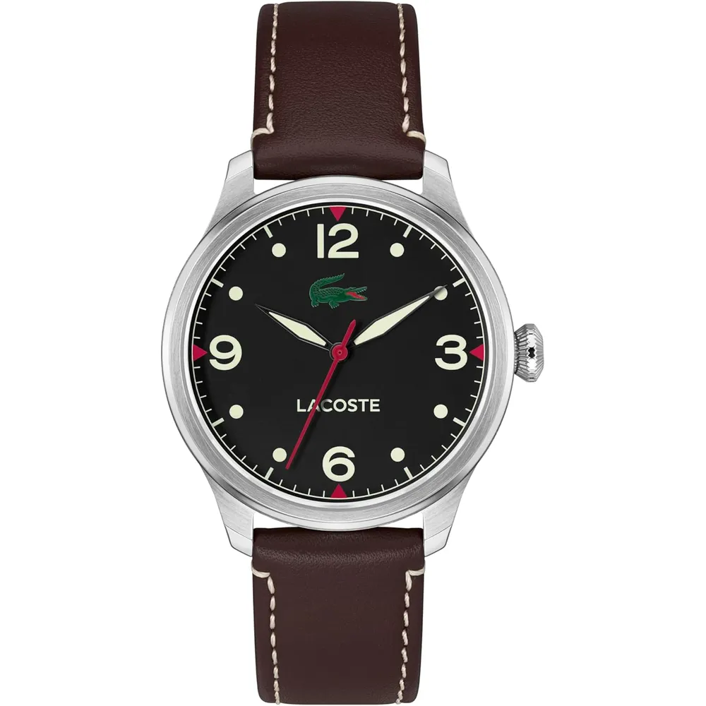 RELOJ LACOSTE LISBON CUARZO 42 MM HOMBRE - BLACK/BROWN