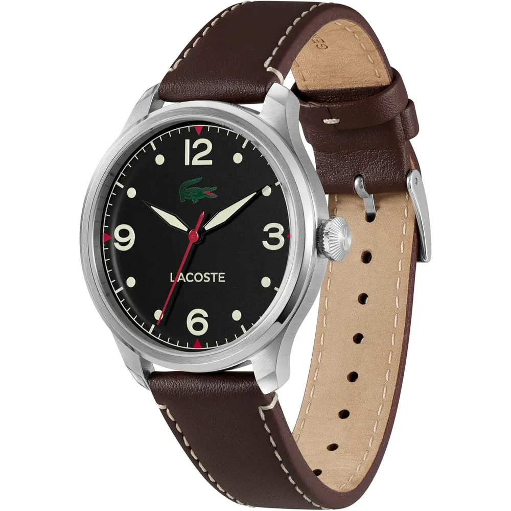 RELOJ LACOSTE LISBON CUARZO 42 MM HOMBRE - BLACK/BROWN