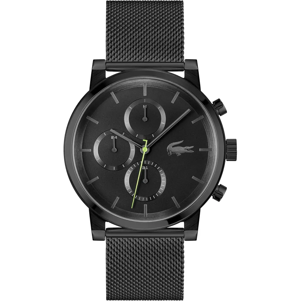RELOJ LACOSTE REPLAY MULTIFUNCIÓN 43 MM HOMBRE - BLACK MESH