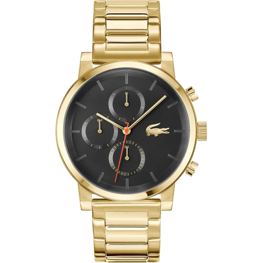 RELOJ LACOSTE REPLAY MULTIFUNCIÓN 43 MM HOMBRE - BLACK GOLD