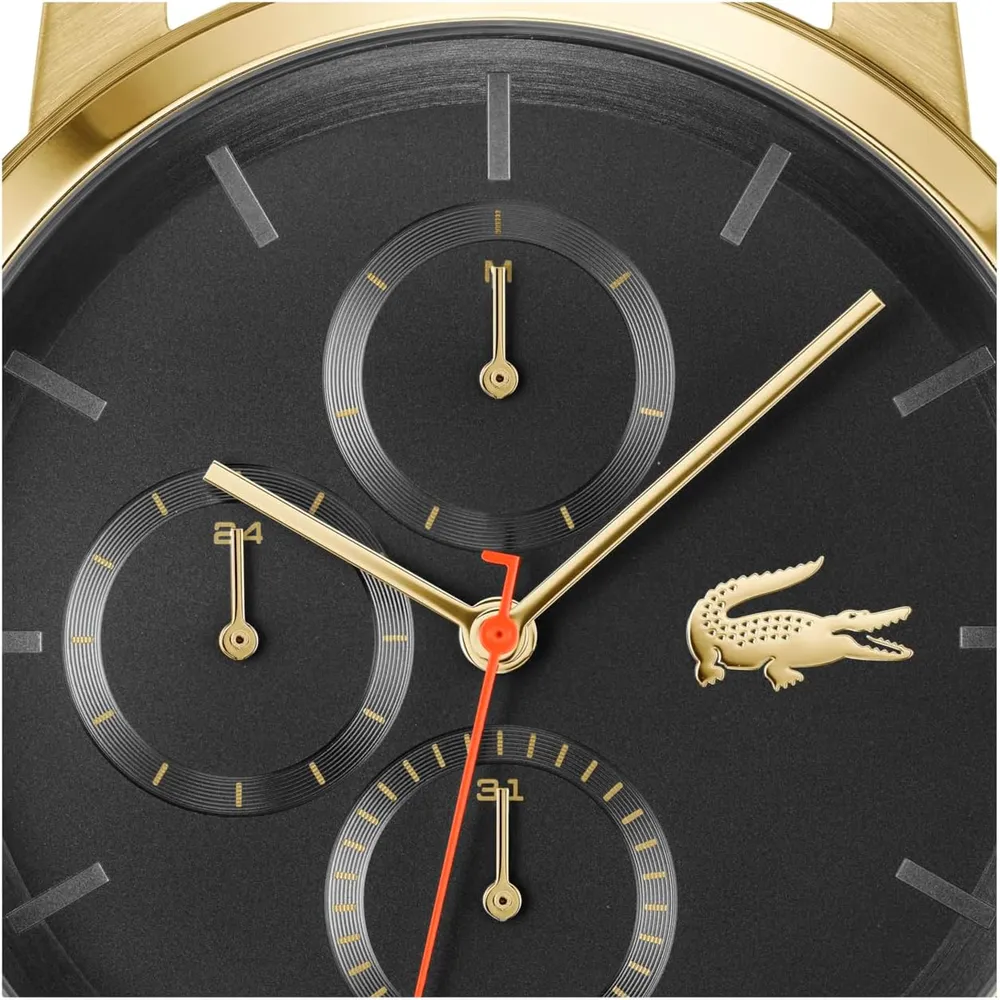 RELOJ LACOSTE REPLAY MULTIFUNCIÓN 43 MM HOMBRE - BLACK GOLD