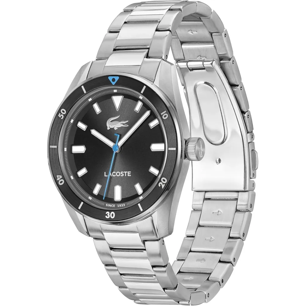 RELOJ LACOSTE BOSTON CUARZO 39 MM HOMBRE - SILVER/BLACK