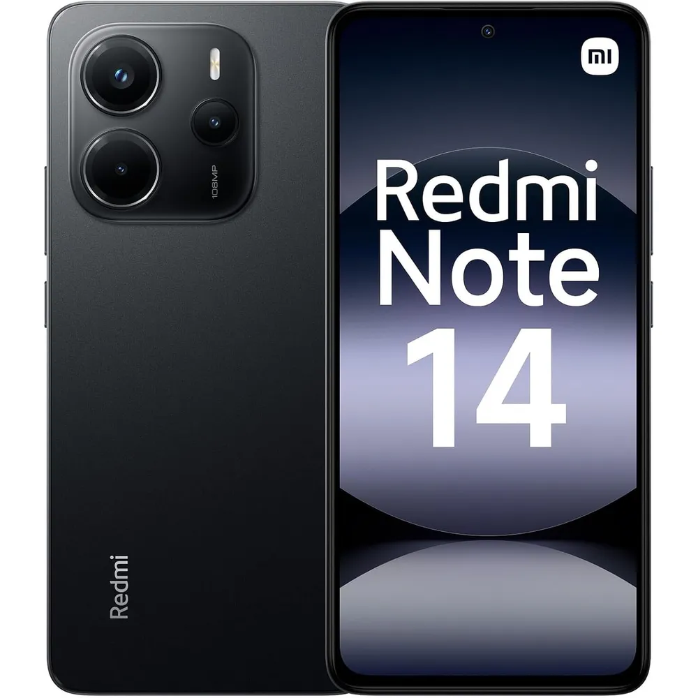 CELULAR XIAOMI REDMI NOTE 14 128GB 6GB | NEGRO MEDIANOCHE